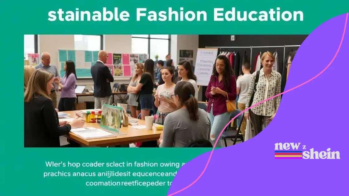 Consumer education on sustainable practices