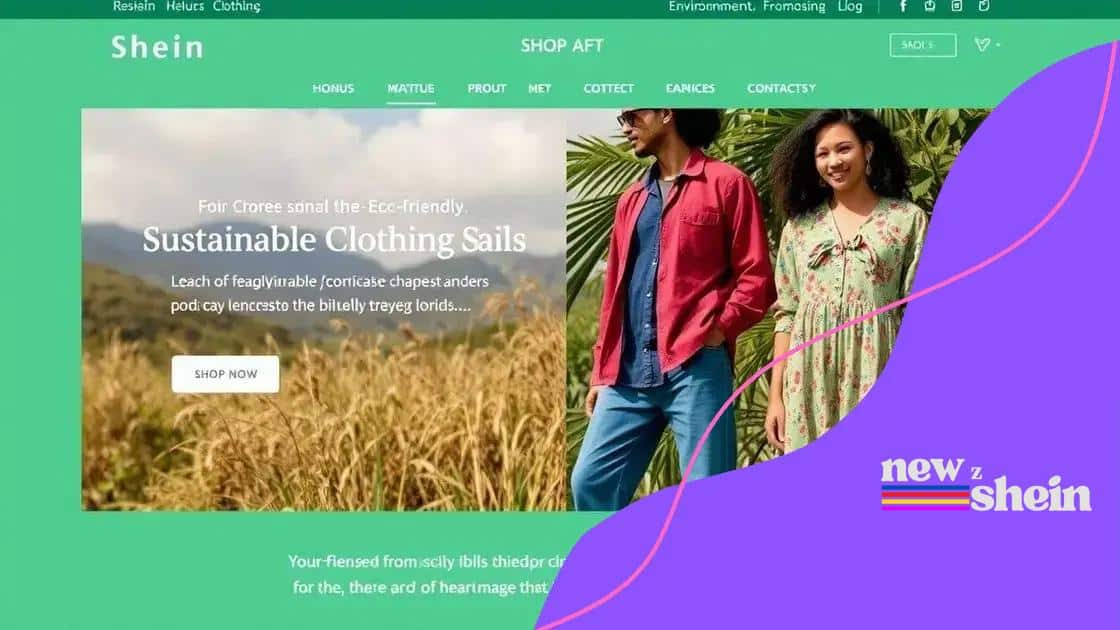Sustainability in Shein’s fashion journey