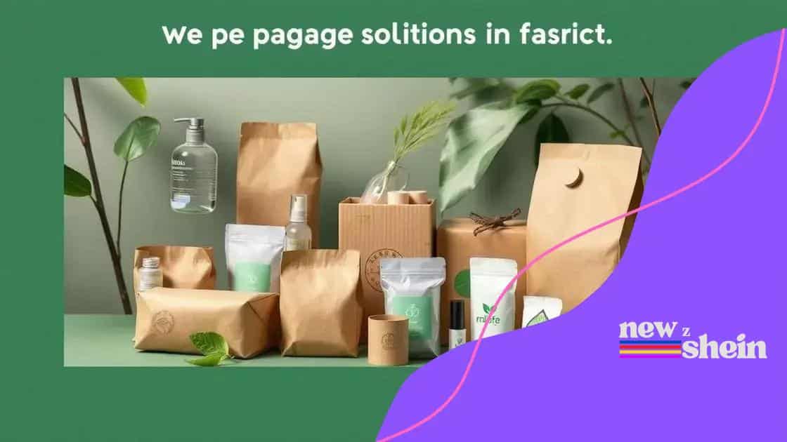 Innovative approaches to reduce packaging waste